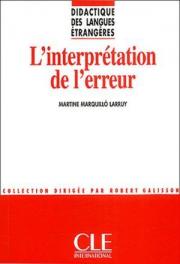 LInterpretation de LErreur